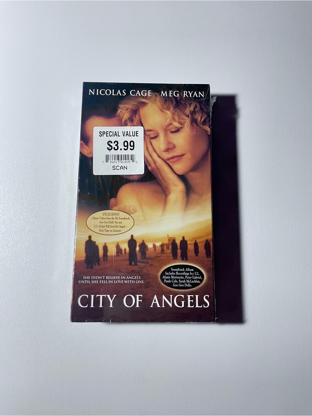 NIB Sealed City of Angels VHS Meg Ryan Nicolas Cage 1998 Movie New VTG